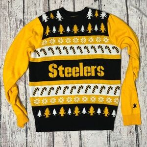 Pittsburgh Steelers NFL Football Christmas Ugly Sweater Party Xmas Pullover Mens